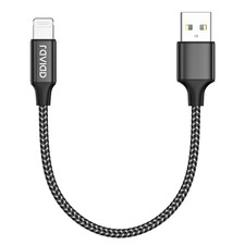 Iphone Cable Short [1FT/30CM, Mfi Certified] Nylon Braided Iphone Charger Cable