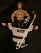 wwe wwf THE GOON wrestling action figure w accessories bill irwin hockey + bonus