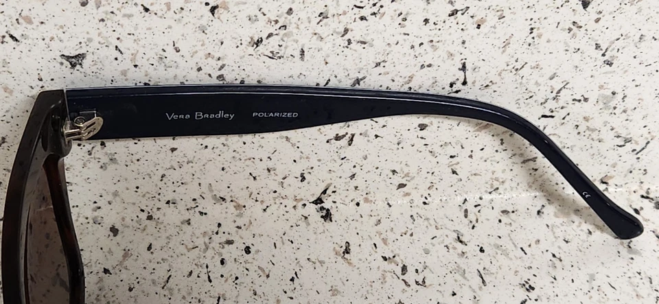 Vera Bradley "Roxana" Brown Blue Tort Floral Frames Lenses Used Some Wear Nice - Image 4 of 4