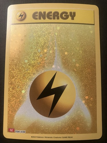 Basic Lightning Energy 034/034 CLC Pokemon TCG Classic Charizard Deck Holo 2023