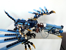 LEGO Ninjago Lightning Dragon 2521 with Jay DX Kruncha Wu Frakjaw minifigures