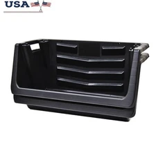 Heavy Duty Stackable Plastic Storage Bin Nesting Container Organizer Garage Use