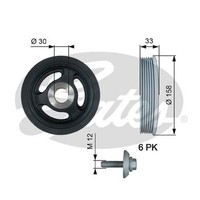Gates Riemenscheibe, Kurbelwelle FüR CitroËN DS Fiat Ford Mazda Mini