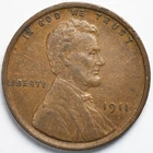 1911 Lincoln Wheat Penny Cent Extremely Fine (XF) - Philadelphia Mint