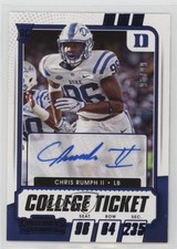 2021 Contenders Draft Picks Game Ticket Blue 95/99 Chris Rumph II #204 Auto 1mi4