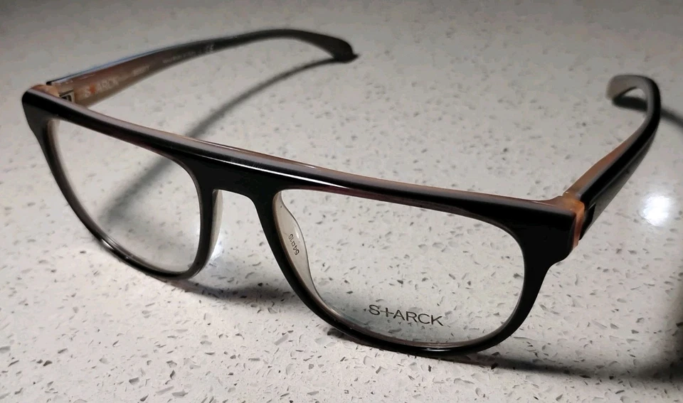 Óculos Mikli Starck Eyes RX preto polido SH3020 0012 54-18-140 - Imagem 2 de 4