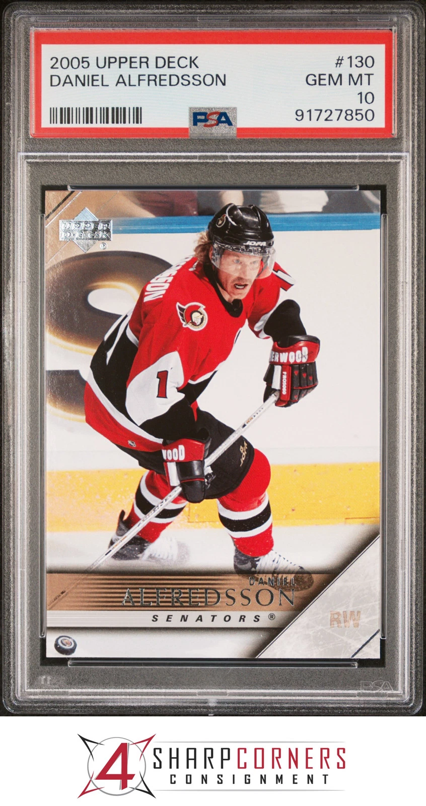 Daniel Alfredsson trading card