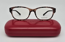 Valentino V2629 210 Brown Eyeglasses Frame w/ Flexhinge and Case Italy 51-17-130