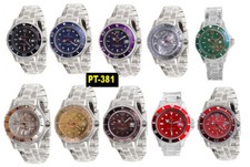 PT-381 Orologio in policarbonato  Ø 40mm modello UNISEX 3 varianti cinturini