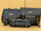 Bag Pannier Storage (Three Black Bags) New Motorcycle Saddlebag Luggage Saddle