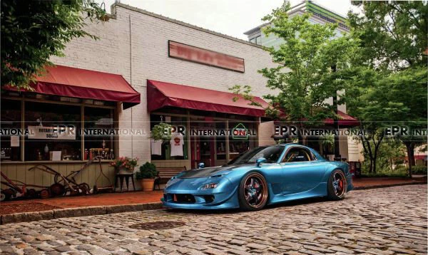 Kits de carrocería faldones laterales tipo Mazda RX7 FD3S VTX1 sin pintar FRP Foto 3 de 3