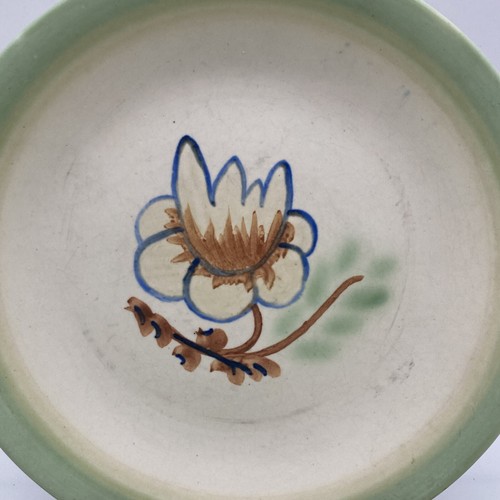 4 VTG Stangl pottery #3319 hand painted by H.S.F. dinner plates - Picture 5 of 10