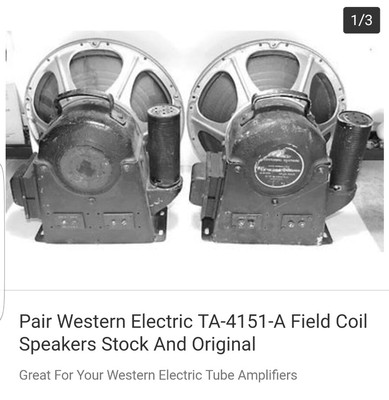Vintage JENSEN WESTERN ELECTRIC TA-4151A Field Coil Tube Vintage JENSEN WESTERN ELECTRIC TA-4151A Field Coil Tube
