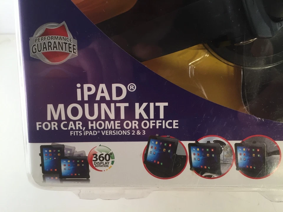 POWER UP! iPAD MOUNT KIT For Car, Home or Office Fits iPAD VERSIONS 2 & 3 New - Image 2 of 3