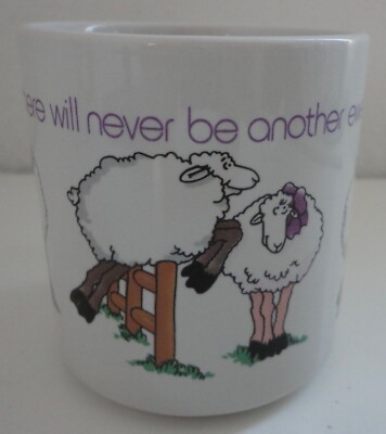 Vintage Russ Berrie ''There will never be another ewe'' Coffee Mug Cup Ceramic