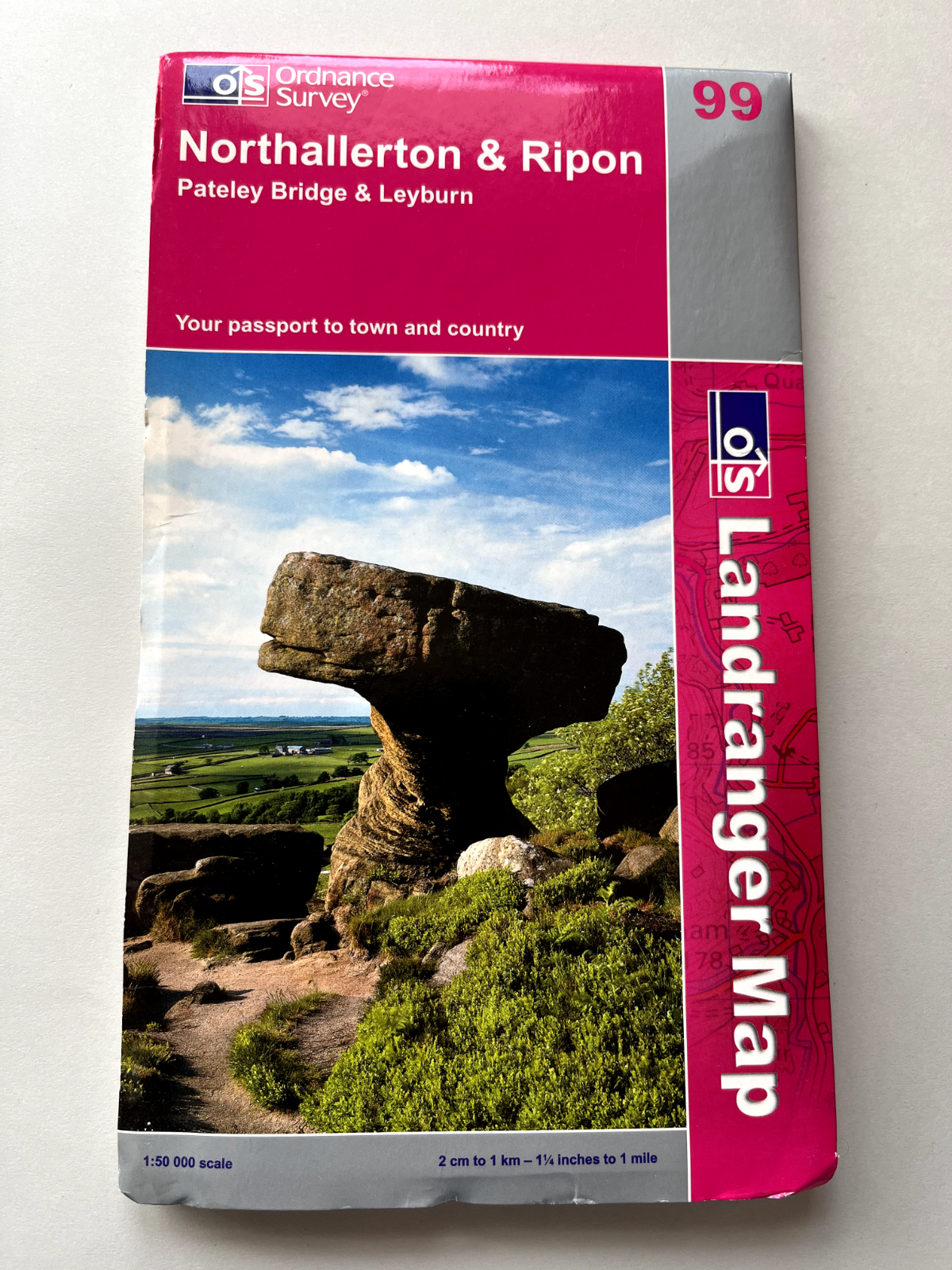 Landranger OS Sheet Map Folded 99 Northallerton/Ripon/Pateley Bridge/Leyburn
