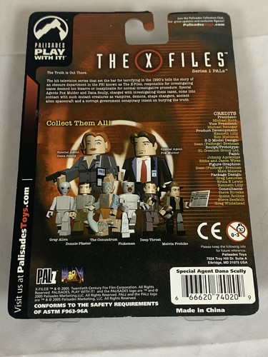 Palisades Toys The X Files Palz 2005 serie 1 - juego de 7 - raro - nuevo sellado - Imagen 24 de 24