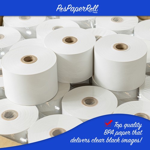 75 ROLLS SHARP ERA450T ERA410 ERA420 1.75 44mm THERMAL CASH REGISTER