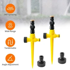 360° Rotation Auto Irrigation System Garden Lawn Sprinkler Save Water Equipment