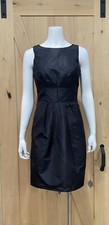 Alfred Sung SILK Cocktail Dress in Black size 6 Expose Back