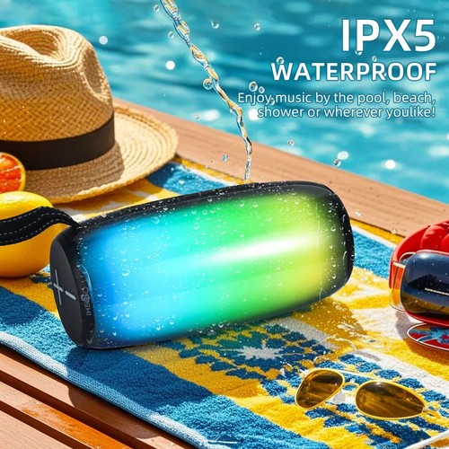 Portable Wireless IMENSO LED Waterproof 16W BT Speaker Stereo Loud, 5H Playtime - Picture 4 of 8
