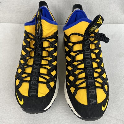 Nike Shoes - 2019 ACG React Terra Gobe Amarillo - Sz 9.5 Mens Royal Blue Yellow