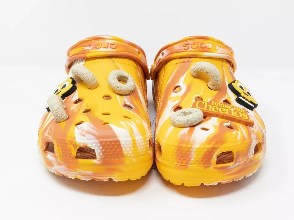 Honey Nut Cheerios Clogs - Orange Crocs X Honey Nut Cheerios Clog Shoe Orange - Size 6J J6  main image 3