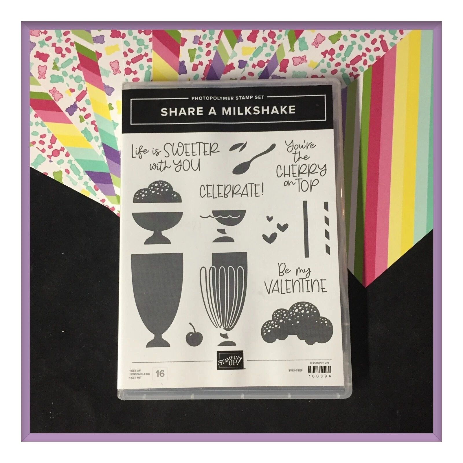 Stampin' Up! Sellos artesanales de goma de comida y bebida