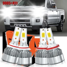 For Chevy Silverado 3500 HD 2007-2021 Combo LED Headlight Bulb High Low Beam Kit