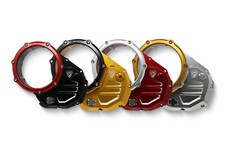 Carter Transparent CNC Frictions Huile Ducati 848 EVO CORSE 2012-2013 Rouge/Noir