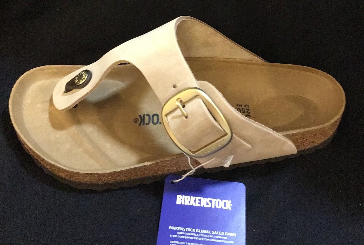 Birkenstock ギゼ ビッグバックル 39 美品 BIRKENSTOCK GIZEH BIG BUCKLE NUBUCK LEATHER SANDCASTLE 39