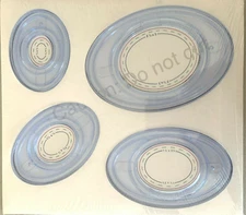 NEW Creative Memories Custom Cutting System 4 Oval Cutting & Sizing Templates