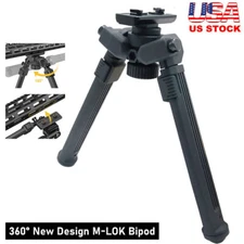 Tactical 6.5-9 Inches Adjustable Bipod M-lock Rail Aluminum Polymer For Rifle