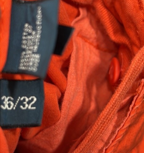 Pantalon cargo orange vintage années 90 Y2K Polo Ralph Lauren 36/32 parachute utilitaire - Photo 11 sur 15