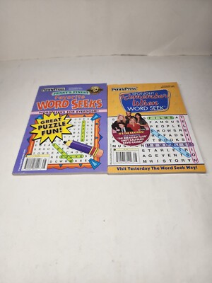 Lot 2 New Penny Press Dell Word Search Puzzle Books New/Unsued 