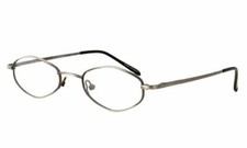 Calabria KIDS Metal Flex U Matte Black Designer Reading Glasses 45m Spring Hinge