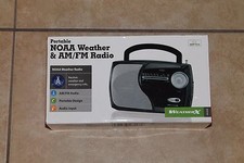 Portable NOAA Weather And AM FM Radio Black WR282B WeatherX