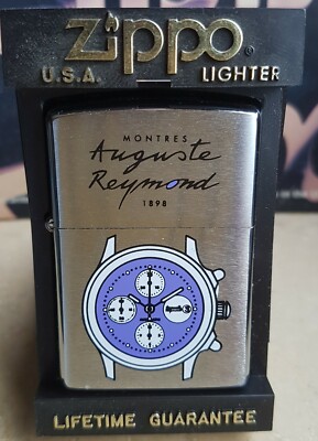 MEGA Selten Zippo Monsters Augute Reymond Watch 1991 Rar Zorro Z Stamp !