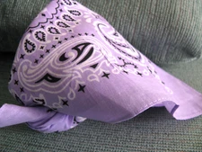 NEW HIPSTER BIKER LIGHT PURPLE PAISLEY FACE COVER HEAD WRAP NECK SCARF BANDANA