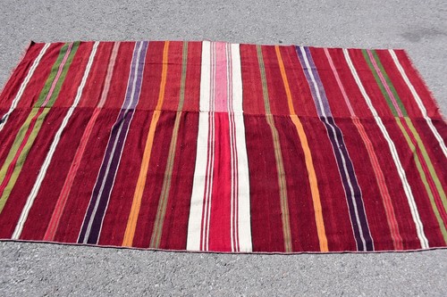 Nursery Rug, Vintage Rug, Kilim, Colorful Rug, Oushak Rug, Turkish Rugs - Picture 3 of 6