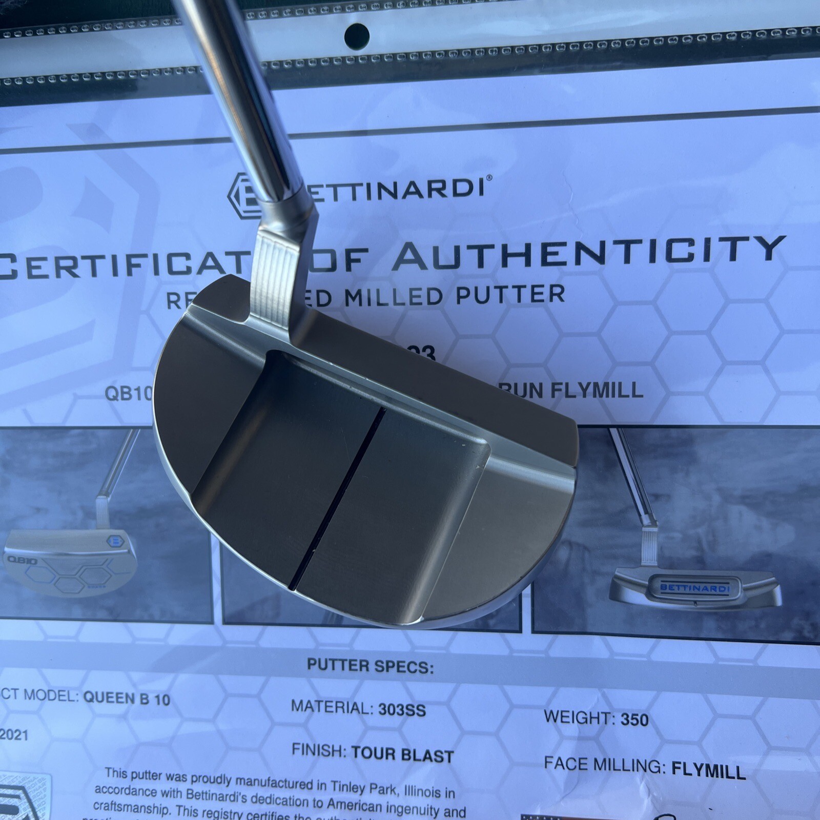 Bettinardi QB10 303 SS Putter Fly Mill Stability Shaft Tour Blast eBay