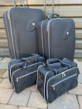 GORGEOUS FIORE LARGE BLACK SUITCASE SET, fab condition