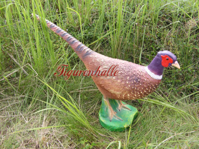 FASAN HÜHNERVÖGEL JAGD JÄGER DEKO DEKORATION FIGUR STATUE SKULPTUR WALD VOGEL