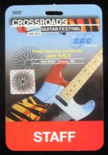 Crossroads Guitar Fest Original 2004 Laminate Staff Backstage Pass Eric Clapton