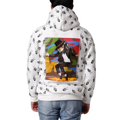 Men's Printed Hoodie Michael Jackson White Sweater Slim FREE