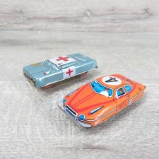 MARKENLOS - 2er Set Blech Autos - L = 5,5 cm - Tin toy car - #AN56586