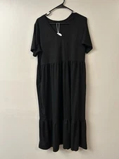 NWT Women’s V Neck Anrabess XL Black Dress