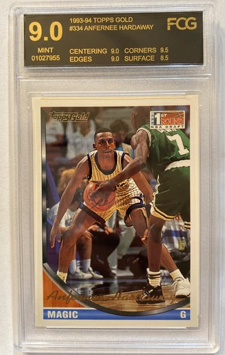 Anfernee Hardaway 1993-94 Topps Gold Variation Rc #334 FCG 9 Mint Wow Invest Now