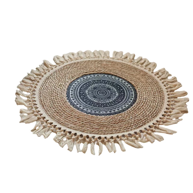 Кисточки круглый однослойный тонкий коврик футон медитации поклонения ковер новый - Изображение 4 из 4