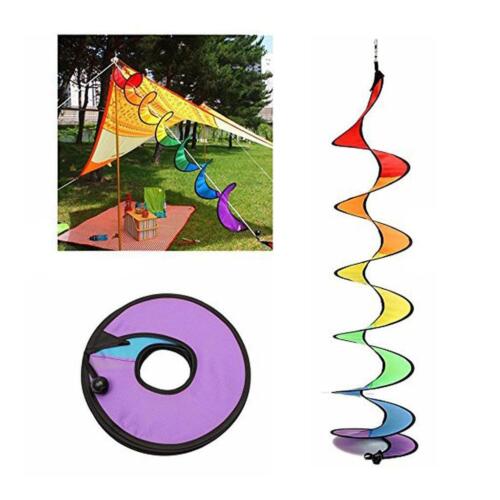 Rainbow Curlie Spinners Décoration de Jardin Suspendue Extérieure, - Photo 1/8